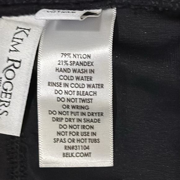 NWOT Kim Rogers Black Swimsuit Bottom. Size 18W - Picture 4 of 5